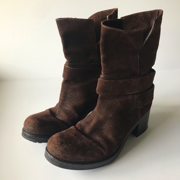 Roberto Del Carlo Brown Suede Boots - Picture 1 of 13